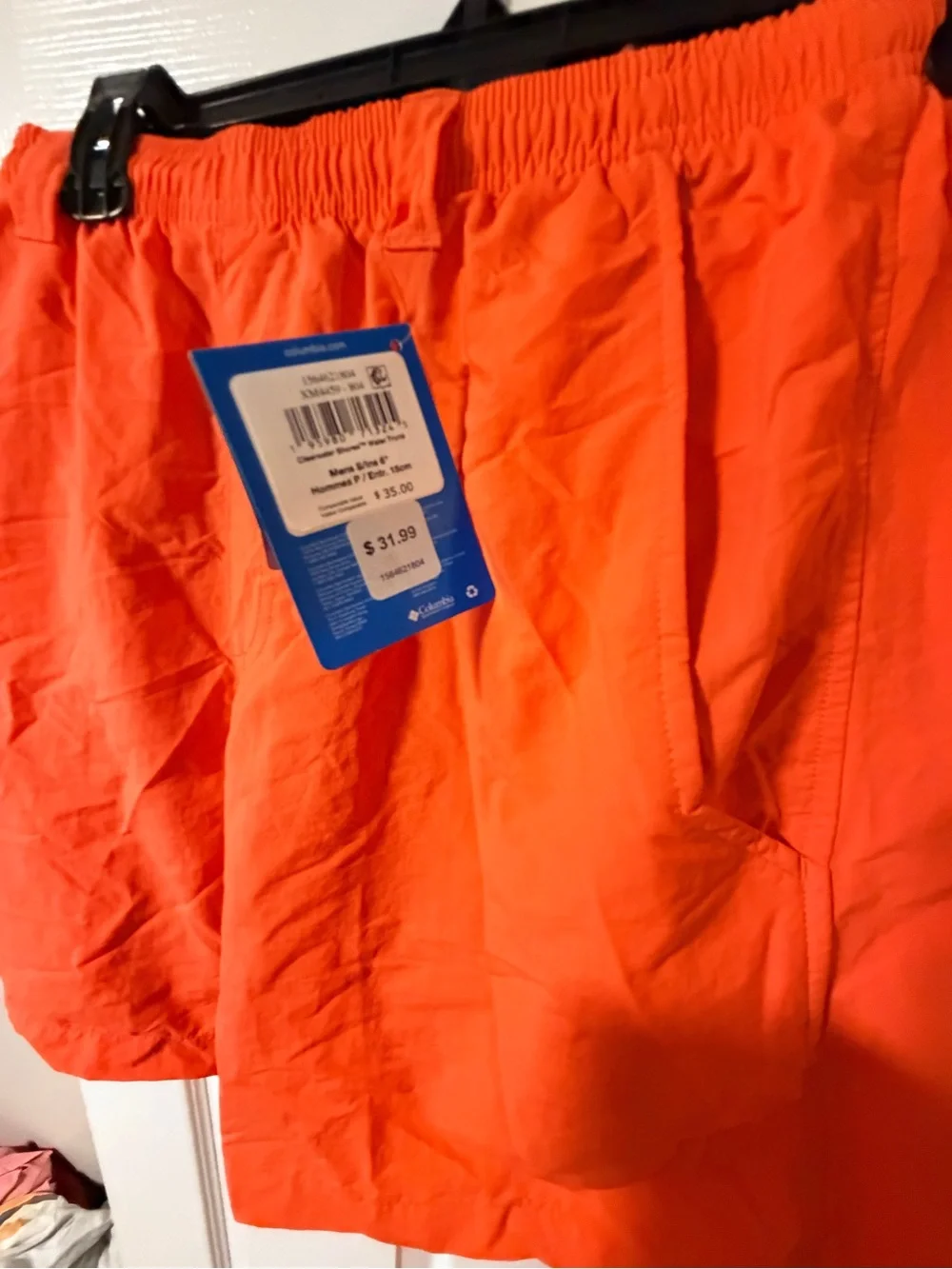 Columbia Orange Men’s Swim Trunks